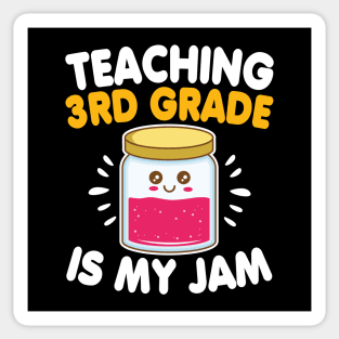 Funny Teacher Third Grade Is My Jam Back To School Gift Sticker